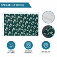 thumbnail image 6 of Green Summer Botanical Placemats Set of 12, Spring Floral Birds Farmhouse Placemats for Dining Table, Place Mats for Kitchen Tabletop, Waterproof Wipeable Dining Table Mats Set, 6 of 9