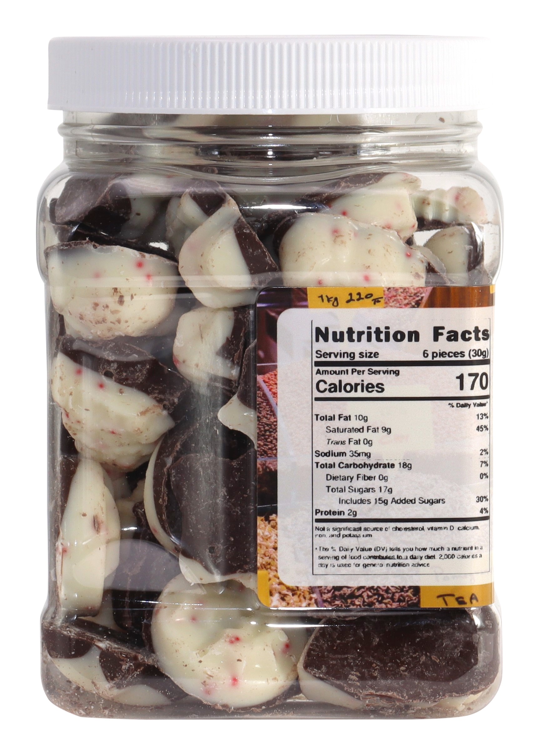 Mini Chocolate Peppermint Bark Bites - 1.25 Lb