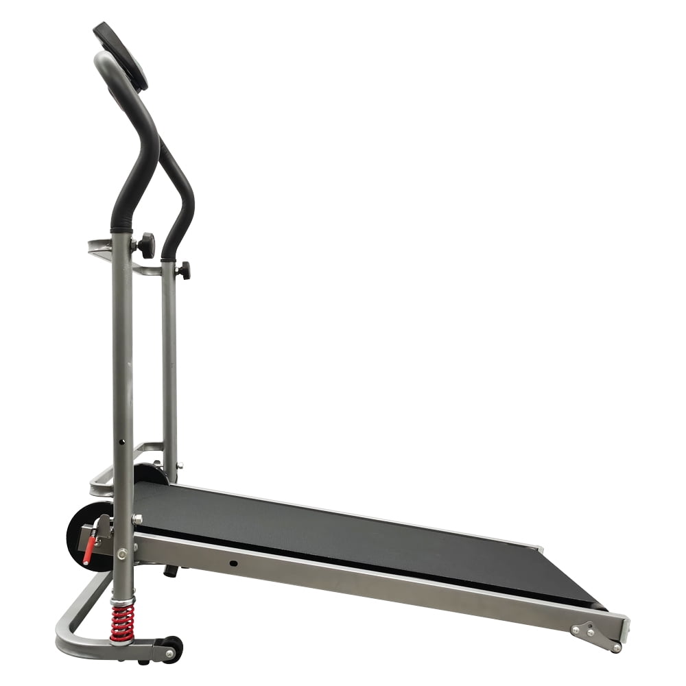 Treadmill Foldable Manual Small Walking Treadmill Incline Walking Exercise Machine with Digital LCD Display
