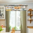 thumbnail image 5 of Coolnut Thanksgiving Pumpkin Valance Curtains for Kitchen or Bathroom,Valances Window Treatment Rod Pocket Drape 54x18inch Light Filtering Living Room Bedroom Decor281, 5 of 6
