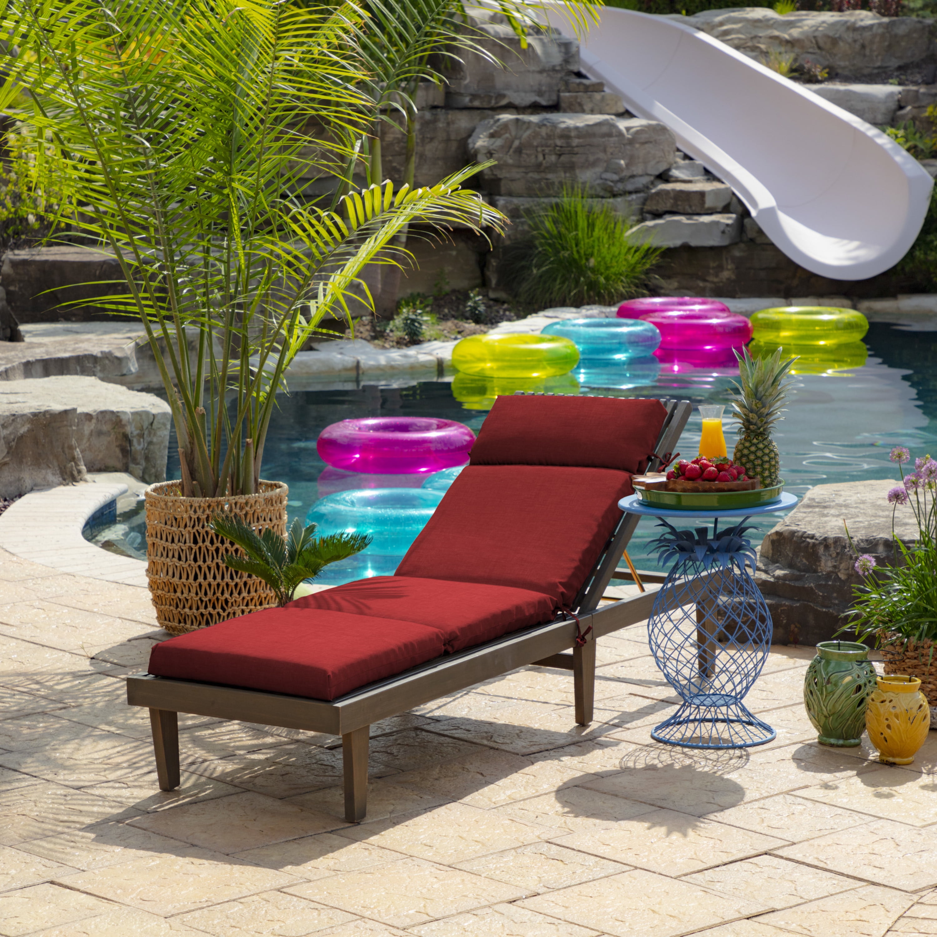 Walmart outdoor hotsell lounge chair cushions