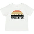 thumbnail image 3 of Inktastic Madison Wisconsin Skyline Retro Sunset Boys or Girls Baby T-Shirt, 3 of 5