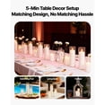 thumbnail image 5 of KFFKFF Set of 36 Pillar Candles and Glass Vases, Clear Cylinder Hurricane Candle Holders for Wedding Decorations, Elegant Tall Vases for Table Arrangements, Events, White (2.56" x 4.7", 5.9", 7.9"), 5 of 9
