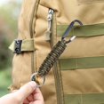 thumbnail image 2 of Hyasfey 1/4Pcs Outdoor Braided Rope Carabiner Keychain Heavy Duty Metal Portable Lightweight Camping Climbing Snap Hook Clip Hanging Buckle with 7 Strand Cord, 2 of 7