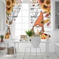 thumbnail image 5 of Fsddascl Fall Gnomes Blackout Curtains for Bedroom/Living Room, Thermal Insulated Kitchen Curtains, Thanksgiving Pumpkins Sunflower Gray Wooden Grommet Darkening Window Treatment Drapes 42"x63"x2, 5 of 6