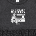 thumbnail image 4 of Inktastic Proud Military Niece Red Friday Girls Baby Dress, 4 of 5