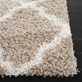 thumbnail image 4 of SAFAVIEH Dallas Logan Geometric Shag Area Rug, Beige/Ivory, 2'3" x 4', 4 of 9