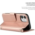 thumbnail image 3 of for iPhone 12 Mini Wallet Case with Card Holder Slots,Kickstand Phone Cover Premium Leather Magnetic Closure Slim Flip Shockproof Wrist Strap Case for iPhone 12 Mini 5.4",Rosegold, 3 of 14