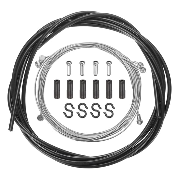 Bicycle Brake Cable Housing Set Universal Bike Brake Cable Housing Kit, Black