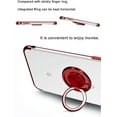 thumbnail image 6 of Case for Google Pixel 4 Case 5.7" Clear Back Ultra Thin Ring Holder Shockproof Electroplate Soft TPU Flexible Silicone Bumper Phone Case for Google Pixel 4 - Red, 6 of 14