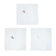 thumbnail image 3 of Umo Lorenzo  Cotton Boxed Initial Alphabet Handkerchiefs (Pack of 3) (Men's), 3 of 3
