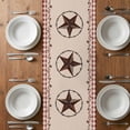 thumbnail image 6 of Western Table Runner - 60 Inch Long, Kitchen Dining Table Runner Dresser Scarves, Texas Star Farmhouse Red Plaid Brown Country Farmhouse Decor for Coffee Tables Wedding Party Banquet, 6 of 8