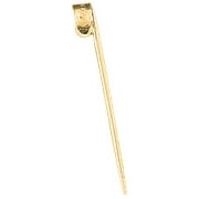 Yellow Gold-plated 925 Sterling Silver 3-D Toothpick Pendant - 39 mm (Approx. 0.85 grams)