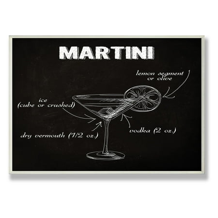 The Stupell Home Decor Collection Clic Martini Kitchen Wall The Stupell Home Decor Collection Clic Martini Kitchen Wall Plaque
