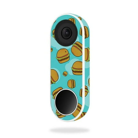 MightySkins NEHEL-Burger Heaven Skin for Nest Hello Video Doorbell - Burger Heaven