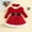 Red#4, variant on IVEYRTF Girl Princess Birthday Pageant Long Sleeve Round Neck Dress Soft Winter Christmas Party Dress Outfit for Toddler Daily Wear Holiday(Red,12 Months)