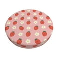 thumbnail image 1 of Disketp Strawberry Funda Redonda para Taburete, Funda de Cojín para Silla de Bar Suave y Elástica-13 inch, 1 of 7