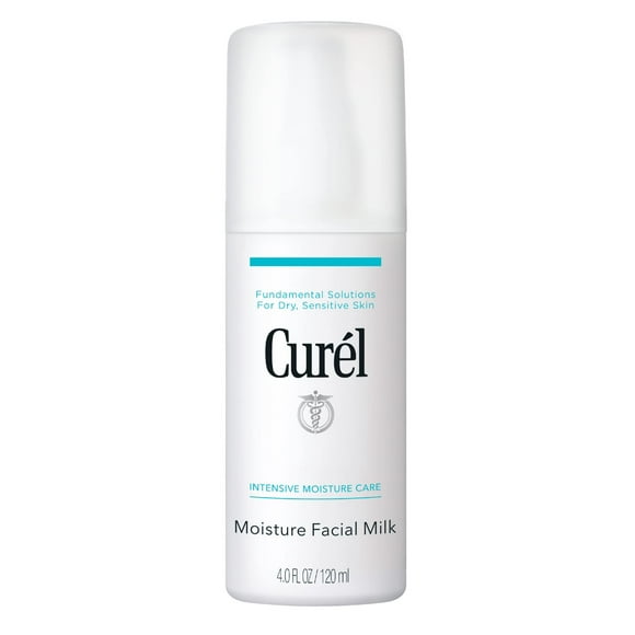 Curel Soin de la Peau Japonais Hydratant Lait Facial Hydratant, Lotion Visage Quotidienne pour Peau Sèche et Sensible, pH Équilibré, Crème Soin Avancé Sans Parfum aux Céramides Sans Alcools, 4 oz