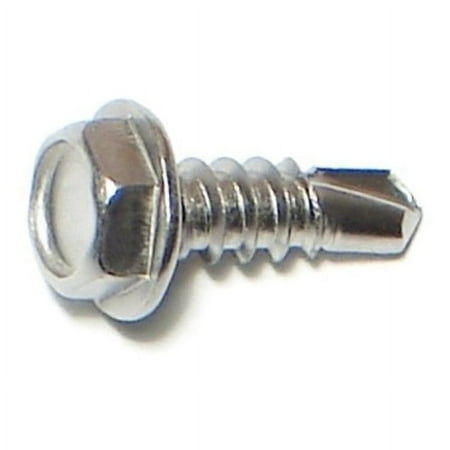 

#8-18 x 1/2 410 Stainless Steel Hex Washer Head Self-Drilling Screws