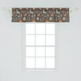 thumbnail image 2 of Ambesonne Folk Art Window Valance, Animals Mushrooms Trees, 42" x 12", Multicolor, 2 of 3
