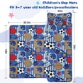 thumbnail image 5 of Baseball Football Pattern Toddler Nap Mats for Kids Preschool,Sleeping Mat Bag or Kids,Toddler Sleeping Bag,Toddler Nap Mat or Daycare, 5 of 6