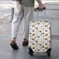 thumbnail image 3 of Cartoon Construction Vehicles Mixers White Pattern Luggage Cover Fashion Suitcase Cover Baggage Covers Fit 25-28 Inch Luggage (Go Travel), 3 of 5
