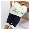 thumbnail image 2 of Sonducket Mallas cálidas para mujer, mallas gruesas con realce, pantalones térmicos adelgazantes, elásticos, para clima frío, pantalones de Prendas para la parte inferior del cuerpo Azul oscuro XXL, 2 of 6