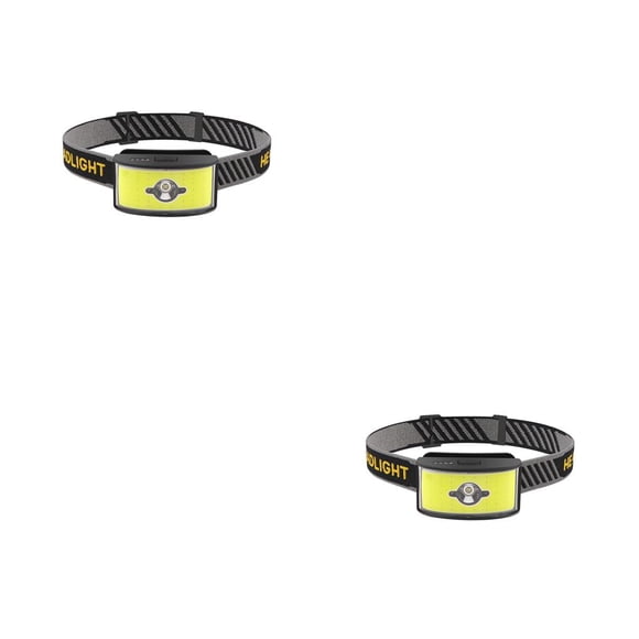 Billuyoard Faro de carga pequeño ahorro de energía portátil conveniente luz a prueba de polvo linterna Simple pesca tipo-A XPG + COB Tipo-A, XPG+COB 2piezas