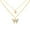 Golden, variant on UDIYO Butterfly Necklace Double Layer Rust-proof Alloy Butterfly pendant Personality Fashion Clavicle Chain for Women