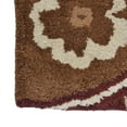 thumbnail image 3 of Rugsotic Carpets Hand Tufted Wool Eco-Friendly Area Rugs - 6'x6', Square, Brown, Modern Contemporary Design, High Pile Handmade Anti Skid Rugs for Living Room, Bed Room (K00501), 3 of 6