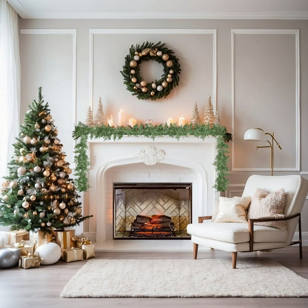Hogar y cocina, Decoración del hogar, Decoración navideña, Bastones navideños, Decoración navideña para colgar en la puerta, Decoraciones navideñas, Ratán plástico