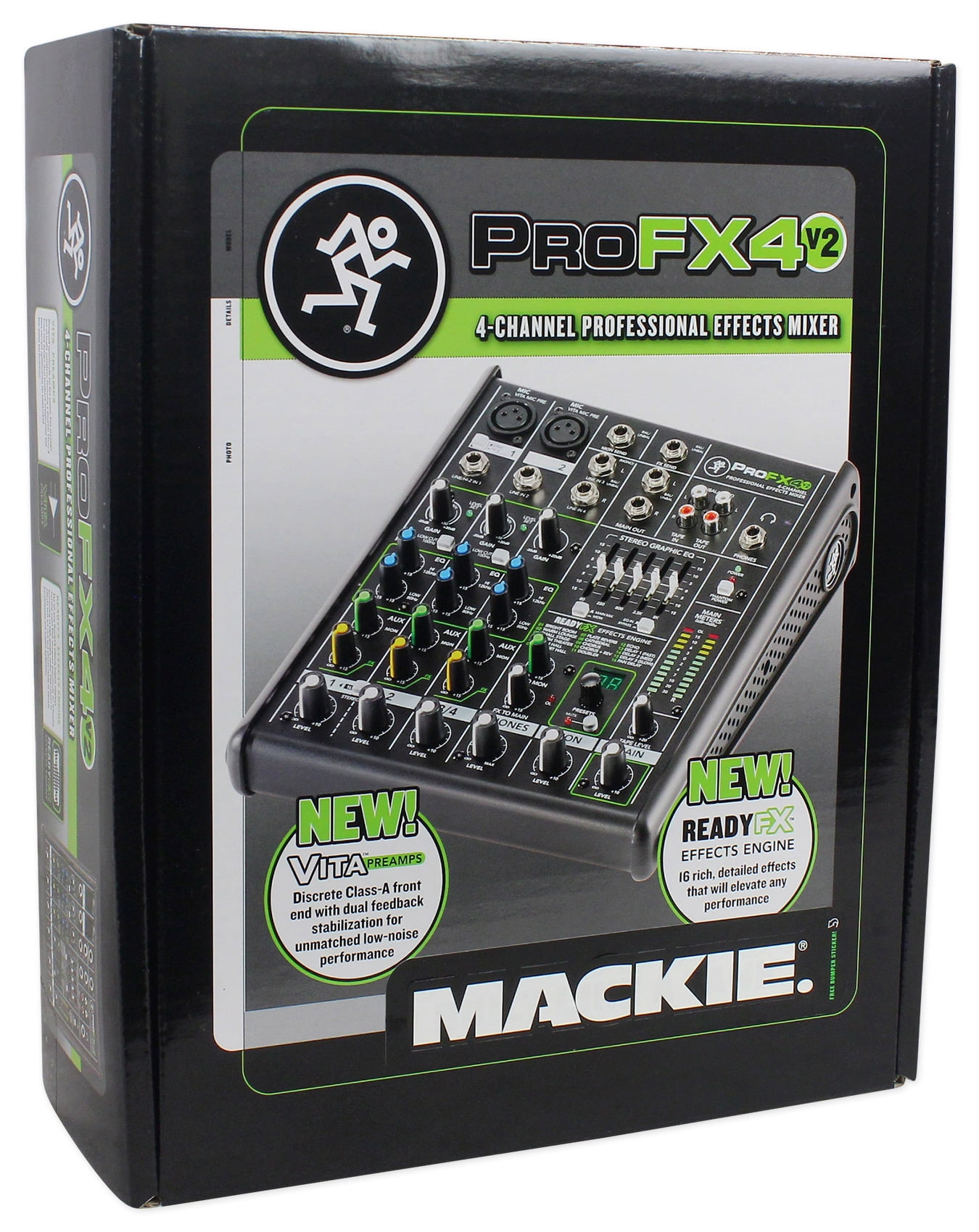 Mackie ProFX4 v2 Mixer with FX, 4-Channel | zZounds