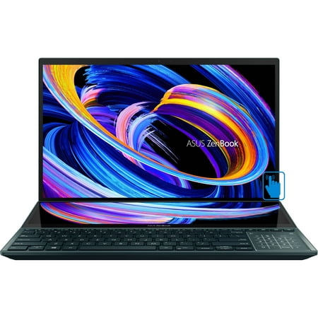 ASUS Zenbook Pro Duo 15.6in OLED FHD Touch Display (Intel i9-12900H 14-Core, GeForce RTX 3060 6GB, 32GB DDR5 , ScreenPad Plus, Backlit KYB, 2 Thunderbolt 4, Active Pen, Win 11 Pro)