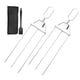 thumbnail image 1 of Three-prong barbecue fork semi-automatic fork barbecue needle kebab, 1 of 5
