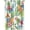 Tropical-4, variant on Tropical Curtains Green Palm Leaves Pink and Yellow Flowers Blackout Print Rod Pocket Window Drapes for Bedroom Living Room 52x84in