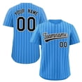 thumbnail image 1 of LS Custom Pinstripe Baseball Jersey Button Down Shirt Printed or Personalized Name Number for Men/Women/Youth, 1 of 7
