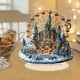 thumbnail image 2 of Castillo de invierno navideño con noria, decoración de escritorio acrílica, decoración navideña, 2 of 6