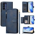 thumbnail image 2 of Samsung Étui Galaxy A16, Étui Portefeuille en Cuir à Fermeture Éclair avec Bandoulière, Lanière Détachable, 2 of 5