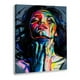 thumbnail image 1 of Cuadro Moderno Graffiti Pop Art Abstracto Rostro Colores Mujer, 1 of 4