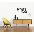 thumbnail image 2 of Maryland Home State Silhouette Solid Steel Home Decor Decorative Accent Metal Art Wall Sign, 2 of 3