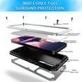thumbnail image 2 of for Samsung Galaxy S25 6.2" Aluminum Alloy Metal Heavy Duty 360 Full Body Shockproof Dustproof Screw Bumper Drop Protective Phone Case, 2 of 7
