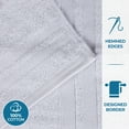 thumbnail image 5 of Superior Ultra Soft Cotton Solid 8-Piece Towel Sets, Silver, 5 of 8
