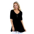 thumbnail image 3 of Women's Elbow-Length Sleeve Tunic, 3 of 6