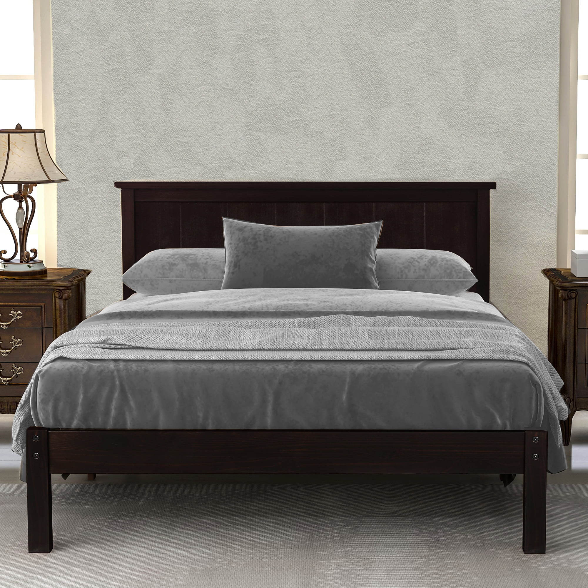 Clearance Queen Platform Bed Frame Newest Wooden Queen Bed Frame