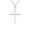 Silver-Tone, variant on Bling Jewelry Womens Minimalist Tube Cross Pendant Necklace Polished Silver