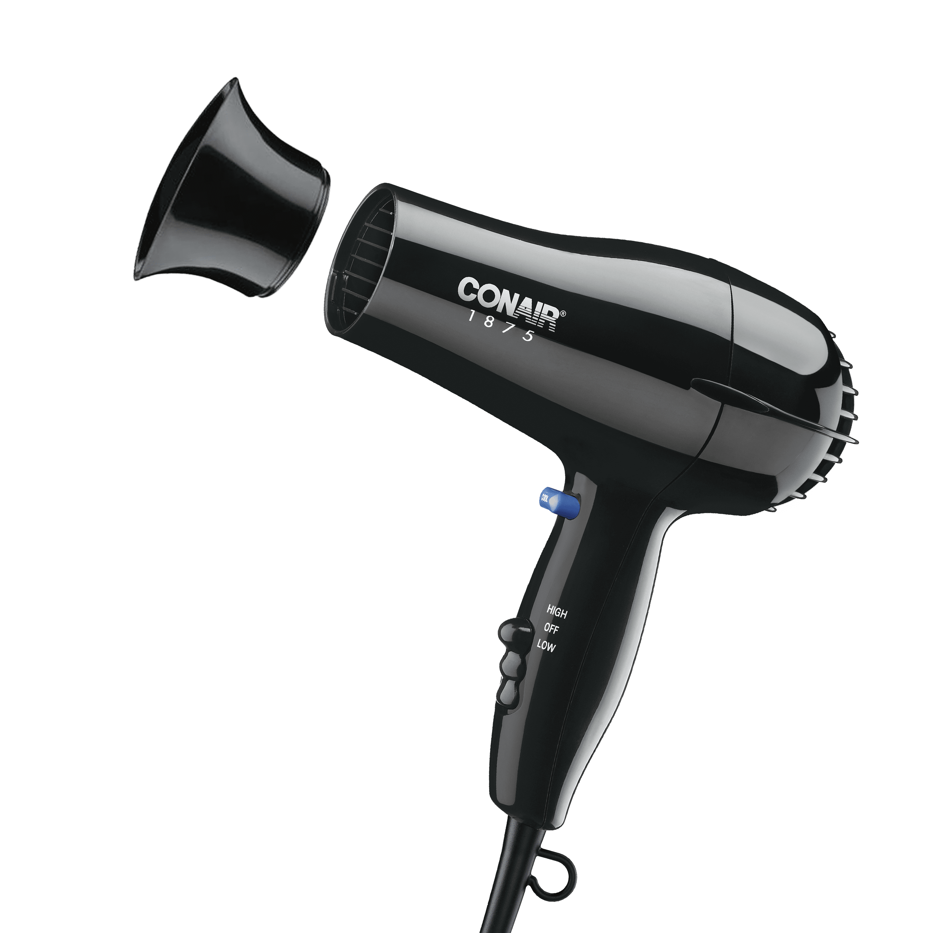 (2 pack) Conair Mid-Size Hair Dryer, 1875 Watts, Concentrator Attachment, Lightweight Design
