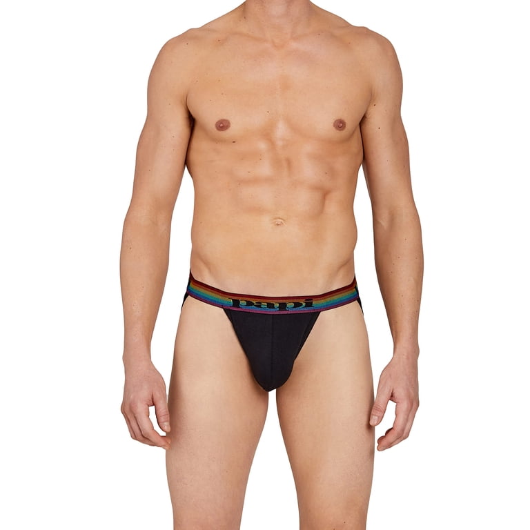 papi Men's 3-Pack Jockstrap, Athletic Supporter, Breathable Male