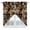 Brown, variant on Brown Teal Geometric Kitchen Window Curtains, Swag Curtains Valance for Bedroom Living Room Bathroom, Retro Modern Plaid Abstract Art Rod Pocket Window Treatment Curtain Block Drapes 2 Panels 36"x36"
