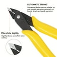 thumbnail image 4 of 5’’ Mini Wire Cutter, Precision Flush Cutter, Strong and Sharp Side Cutting pliers with an Opening Spring, Ideal for Ultra-fine Cutting Needs (Yellow Handle), 4 of 7