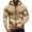 Khaki, variant on Essentials Hoodie Men's Zip Up Hoodie Casual Loose Fit Sweatshirt with Raglan Sleeves for Autumn Winter Comfort Everyday Leisure Wear Soft Warm Knit Full Zip Up Lightweight Jacket L